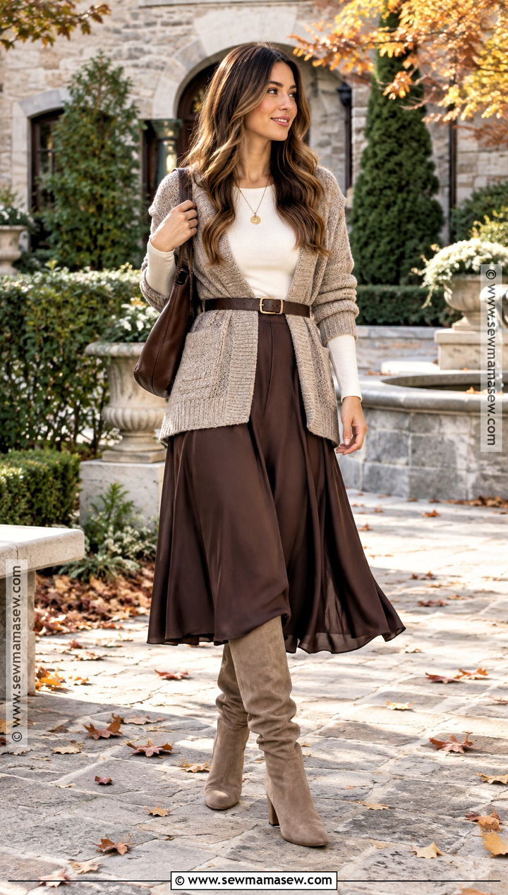 Slouchy Boot Outfit - 15 Fall Shoe Inspo Aesthetic Ideas