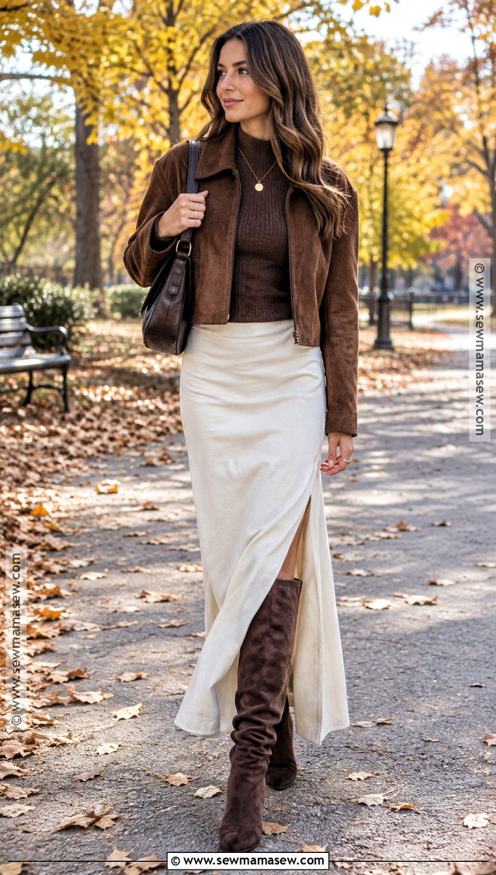 Slouchy Knee High Boots With Maxi Skirt - 15 fall 2026 knee high boots