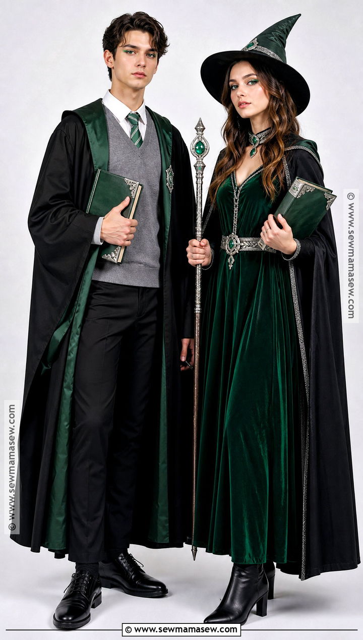 Slytherin Couple Costume - 30 slytherin costume ideas