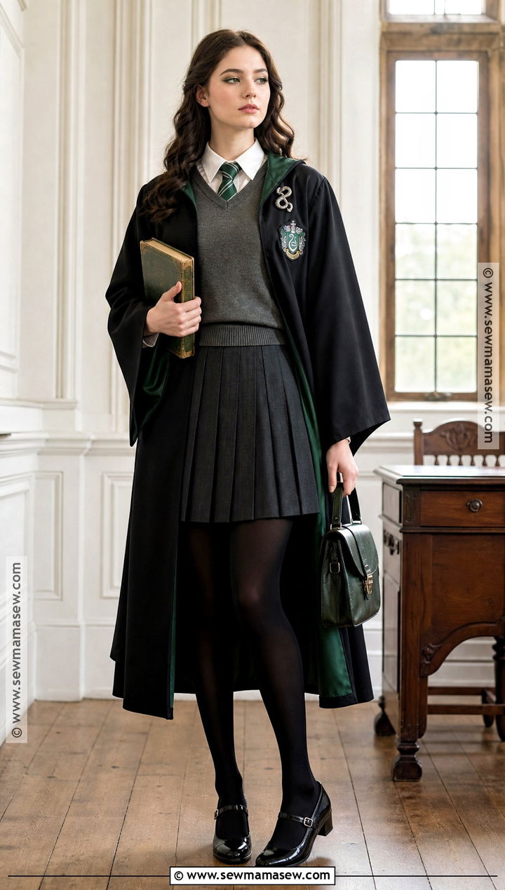 Slytherin Skirt Uniform Costume - 30 slytherin costume ideas