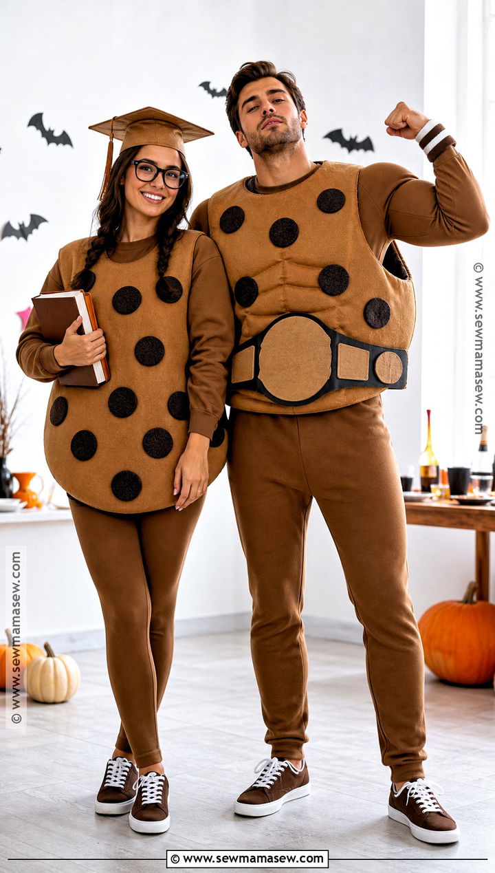 Smart Cookie And Tough Cookie Couple Costume - 35 funny halloween costumes for couples