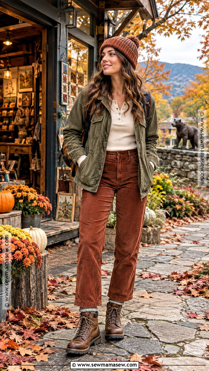 Smoky Mountains Corduroy Pants Outfit - 20 Smoky Mountains Outfits Fall