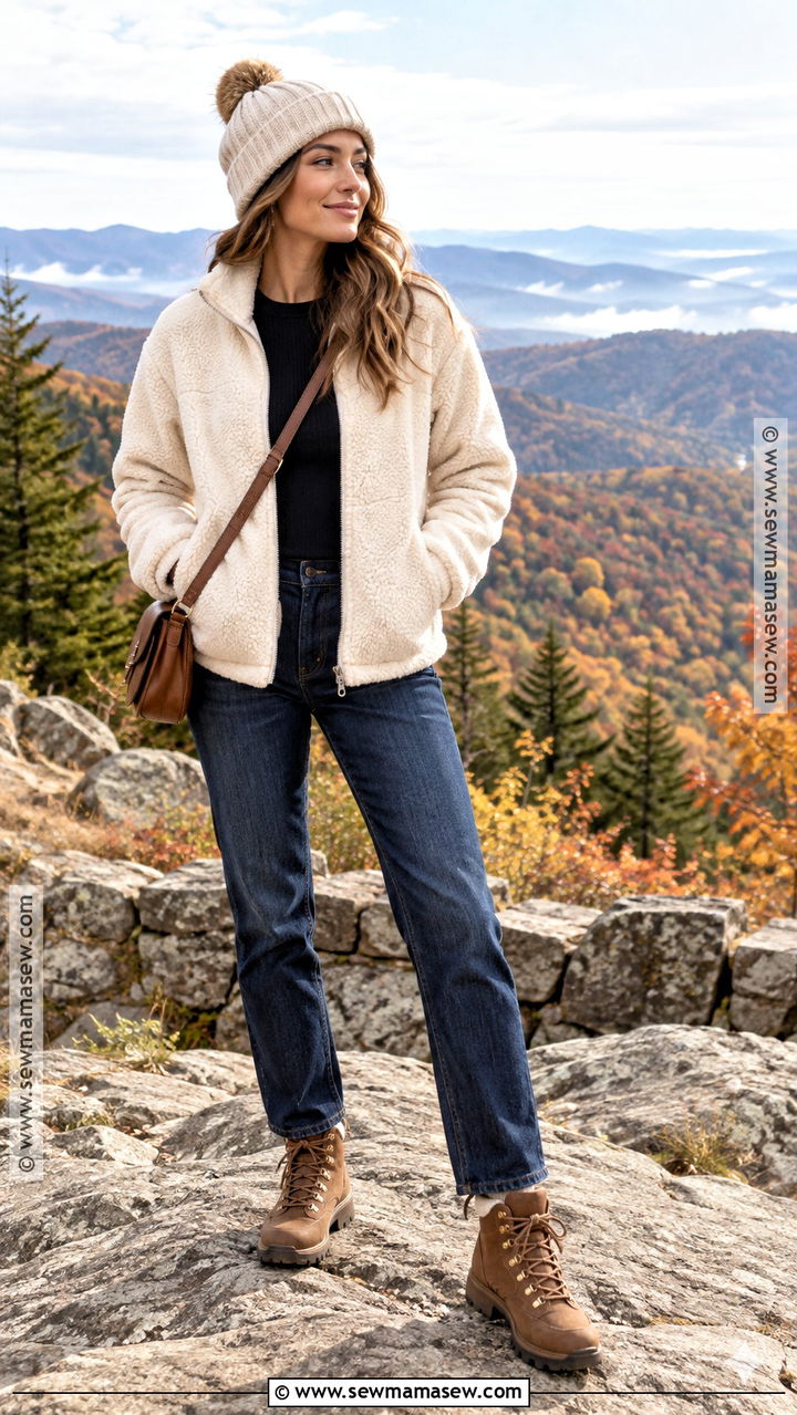 Smoky Mountains Sherpa Jacket Outfit - 20 Smoky Mountains Outfits Fall