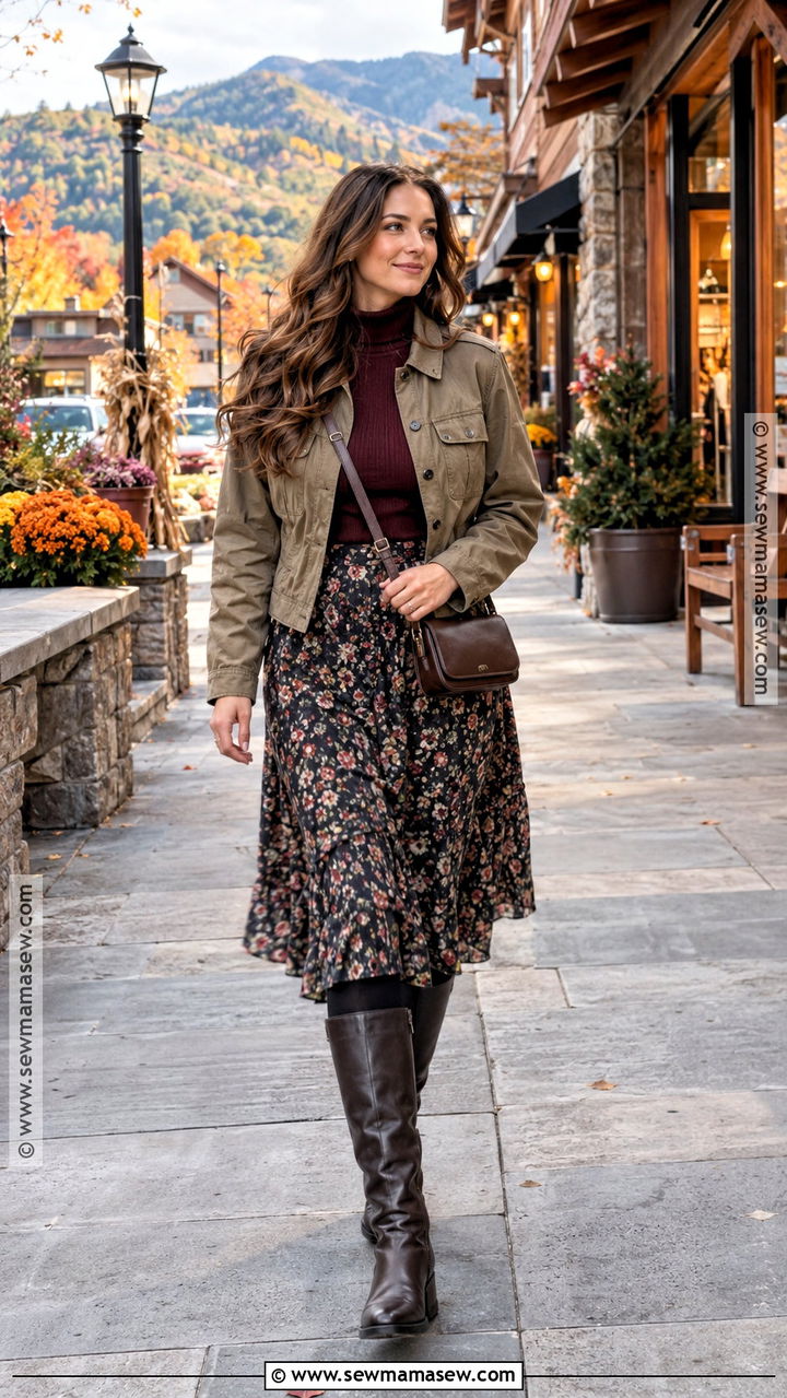 Smoky Mountains Skirt And Boots Outfit - 20 Smoky Mountains Outfits Fall