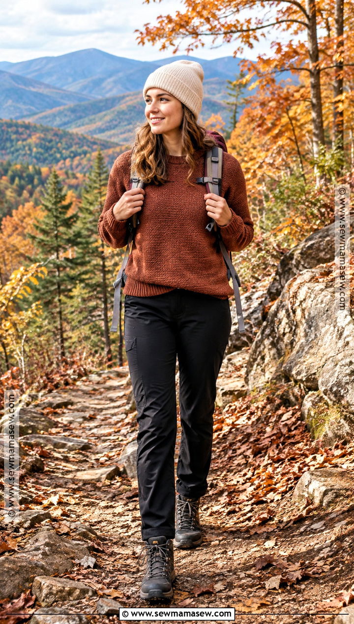 Smoky Mountains Sweater And Hiking Pants Outfit - 20 Smoky Mountains Outfits Fall
