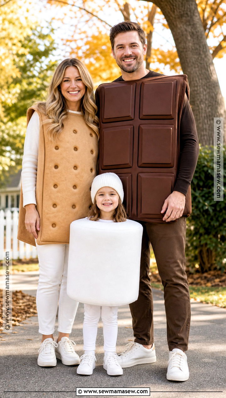 Smores Family Costume - 35 halloween family costumes for 3