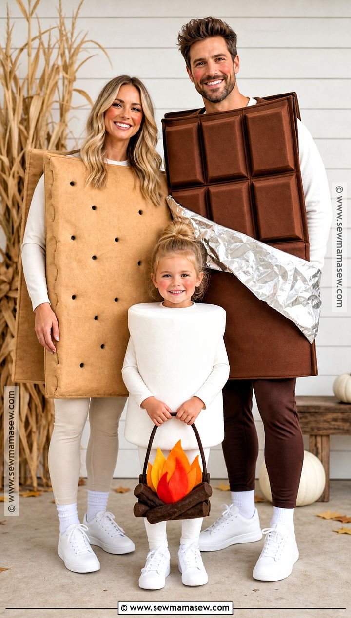 Smores Family Costume - 45 family of 3 halloween costumes
