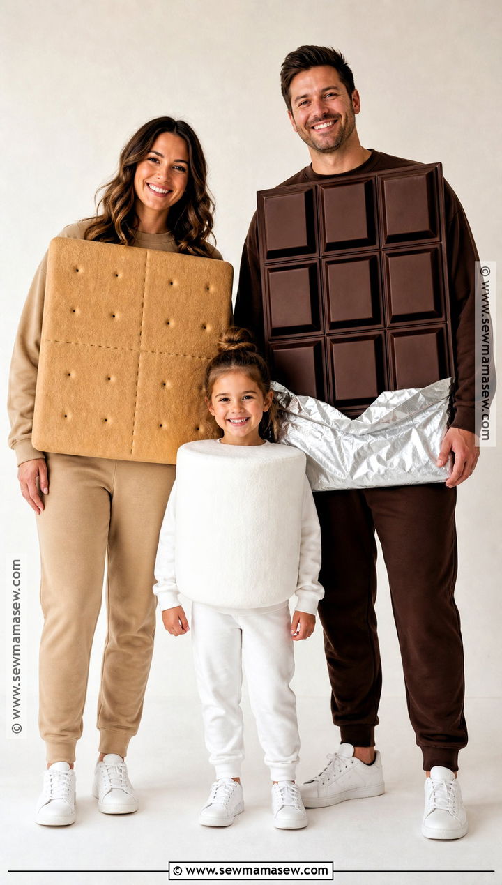 Smores Family Costume - 30 family costumes for 3