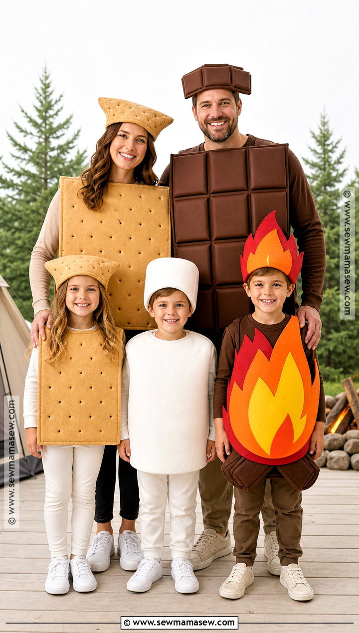 Smores Family Costume - 30 family costumes for 5 halloween