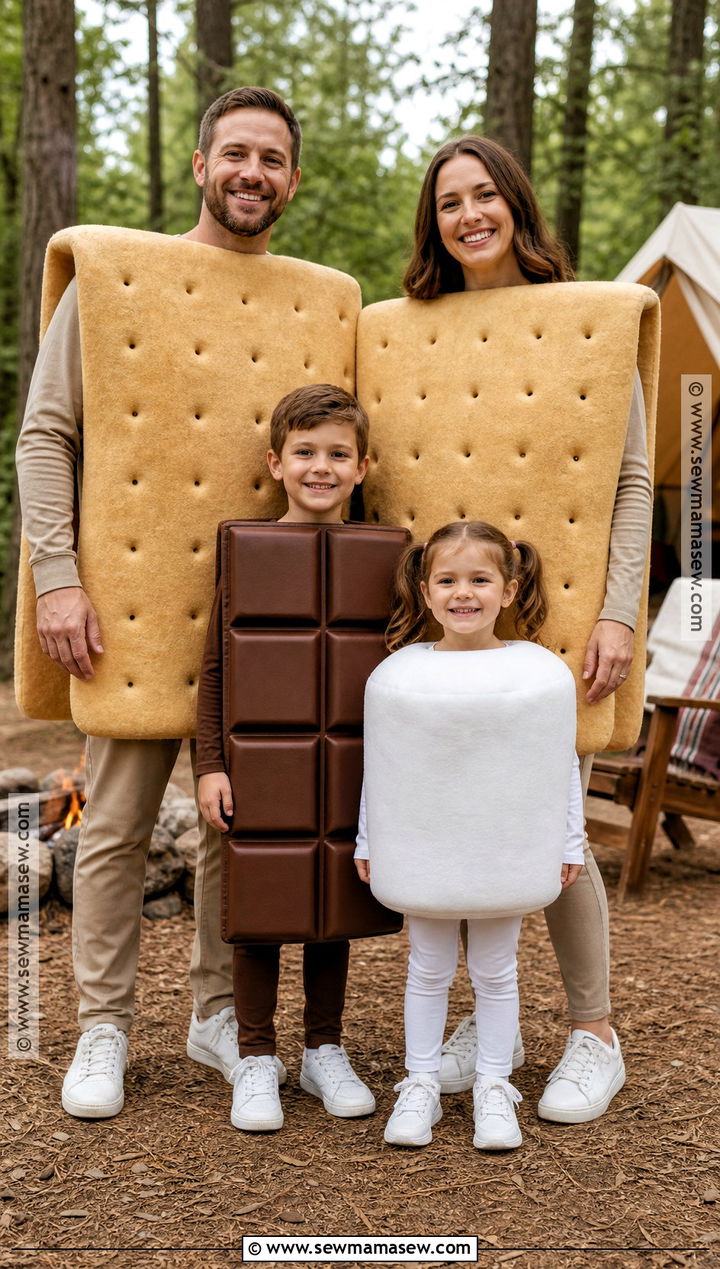 Smores Family Costume - 35 family costumes for four