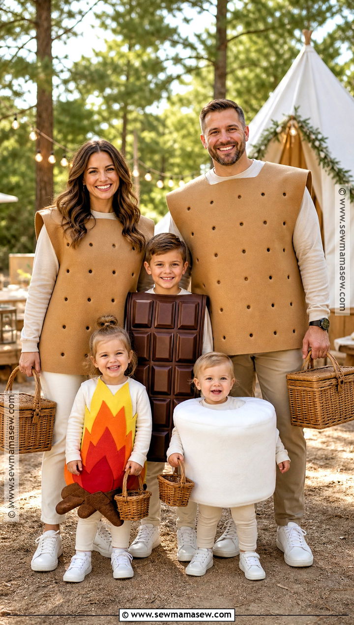 Smores Family Costume - 35 family halloween costume ideas