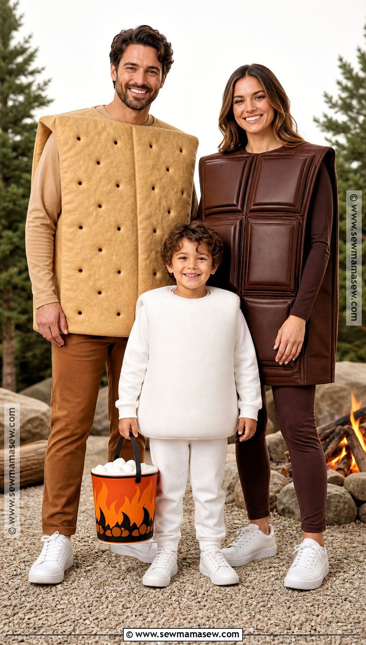 Smores Family Costume - 35 Family Of Three Halloween Costumes