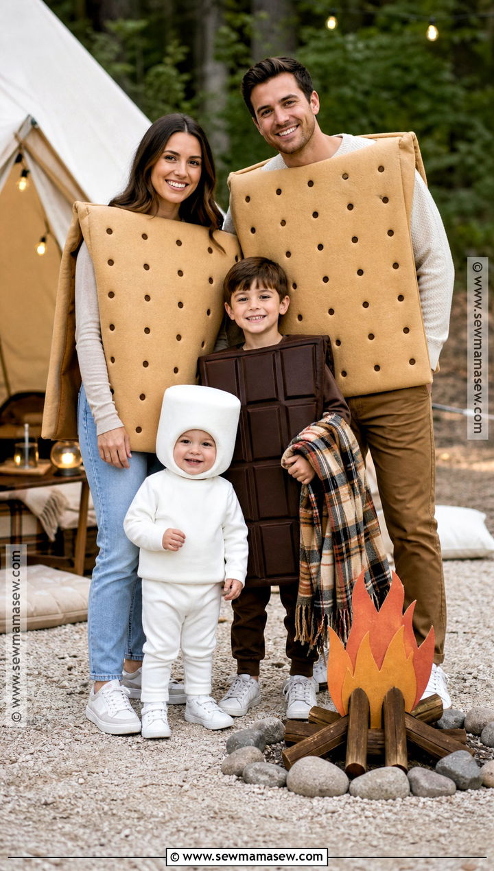 Smores Family Costume With Toddler - 35 family halloween costumes with for toddlers