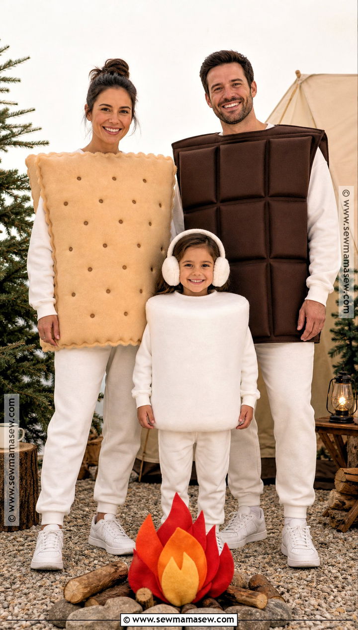 Smores Family Costume - 30 3 Family Halloween Costumes