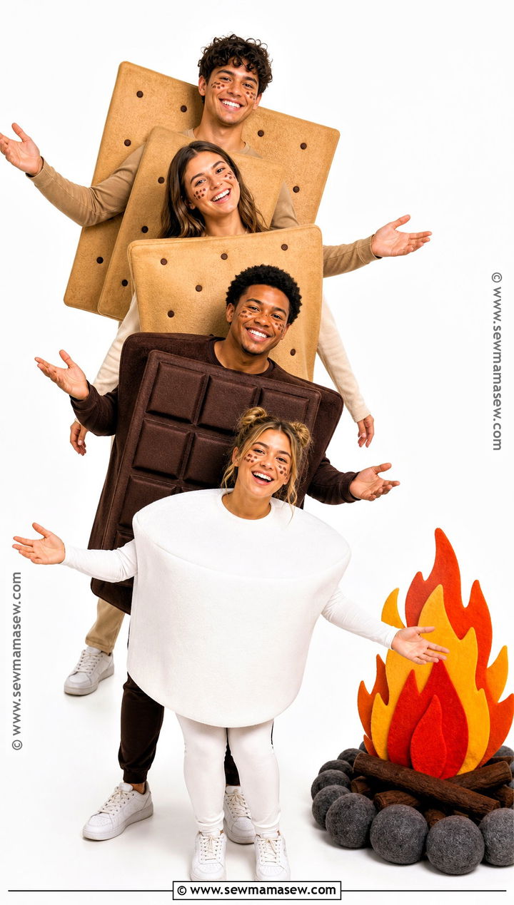 Smores Group Costume - 35 costumes for 4