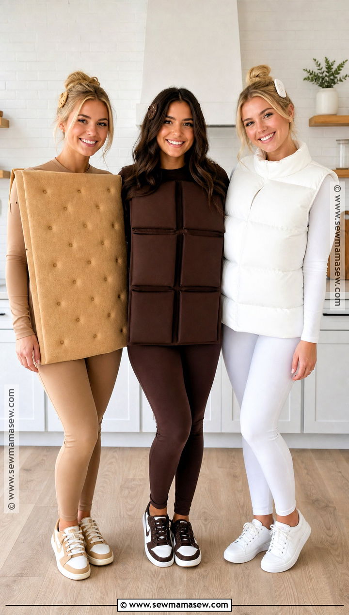 Smores Trio Costume - 40 3 people halloween costumes