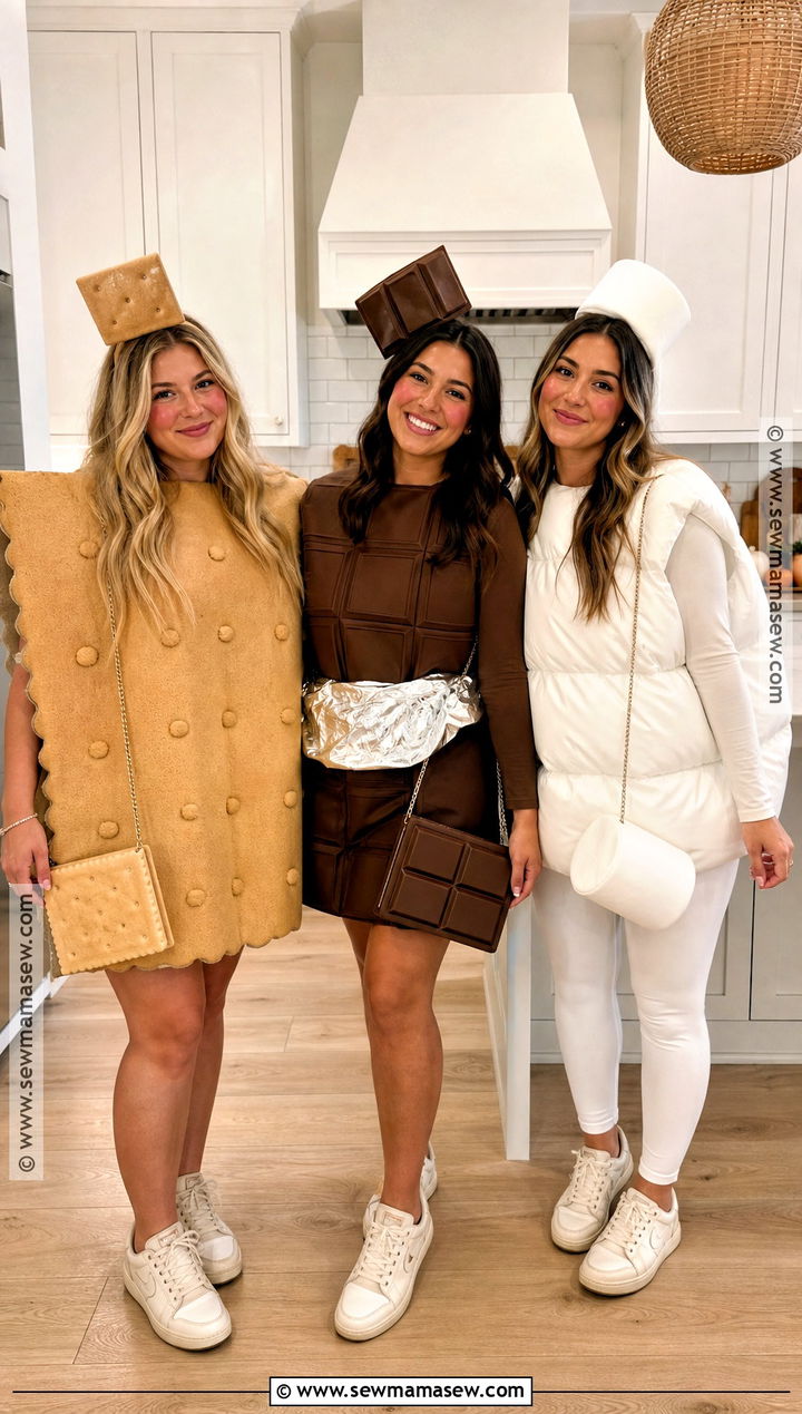 Smores Trio Costume - 45 3 person halloween costume ideas