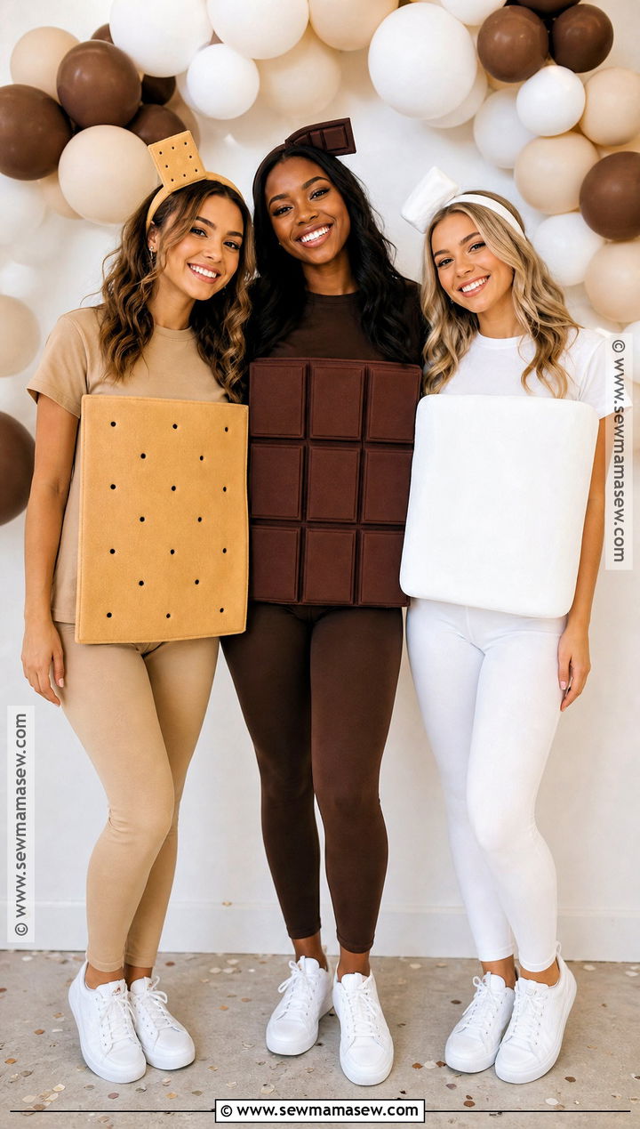 Smores Trio Costume - 45 iconic trio halloween costumes
