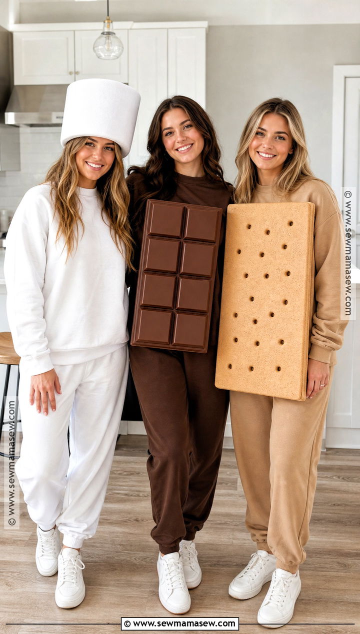 Smores Trio Costume - 30 simple trio halloween costumes
