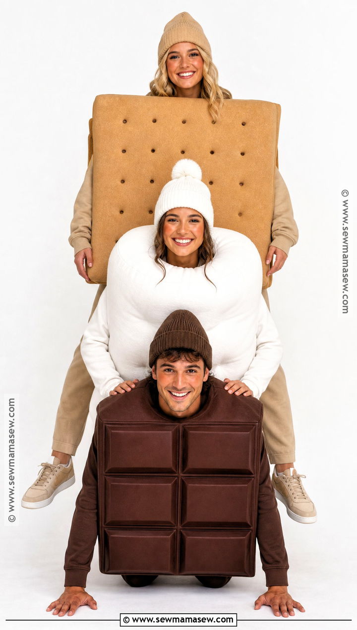 Smores Trio Costume - 35 costume ideas for 3