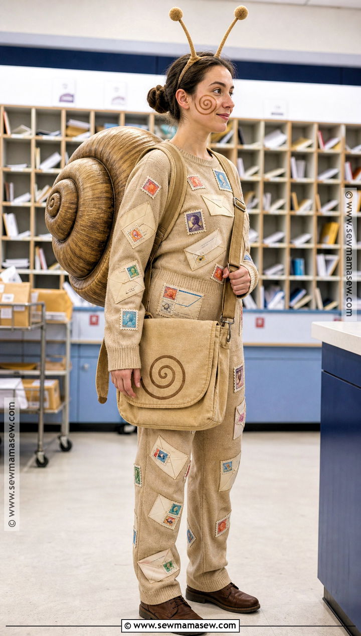 Snail Mail Costume - 35 punny halloween costumes