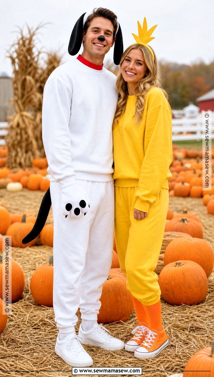 Snoopy And Woodstock Couple Costume - 40 snoopy halloween costume ideas