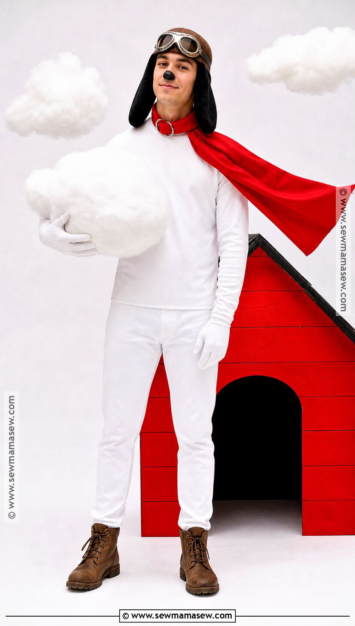 Snoopy Flying Ace Costume - 40 snoopy halloween costume ideas