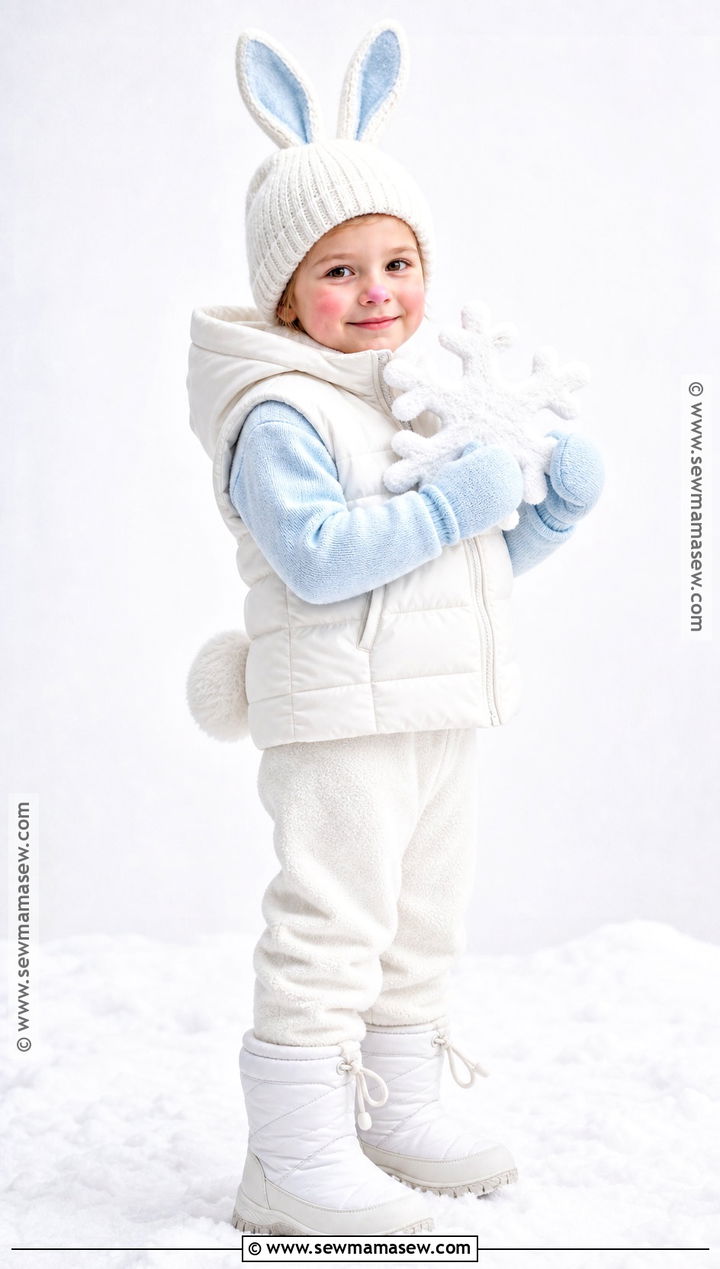 Snow Bunny Costume - 30 bunny costume ideas for kids