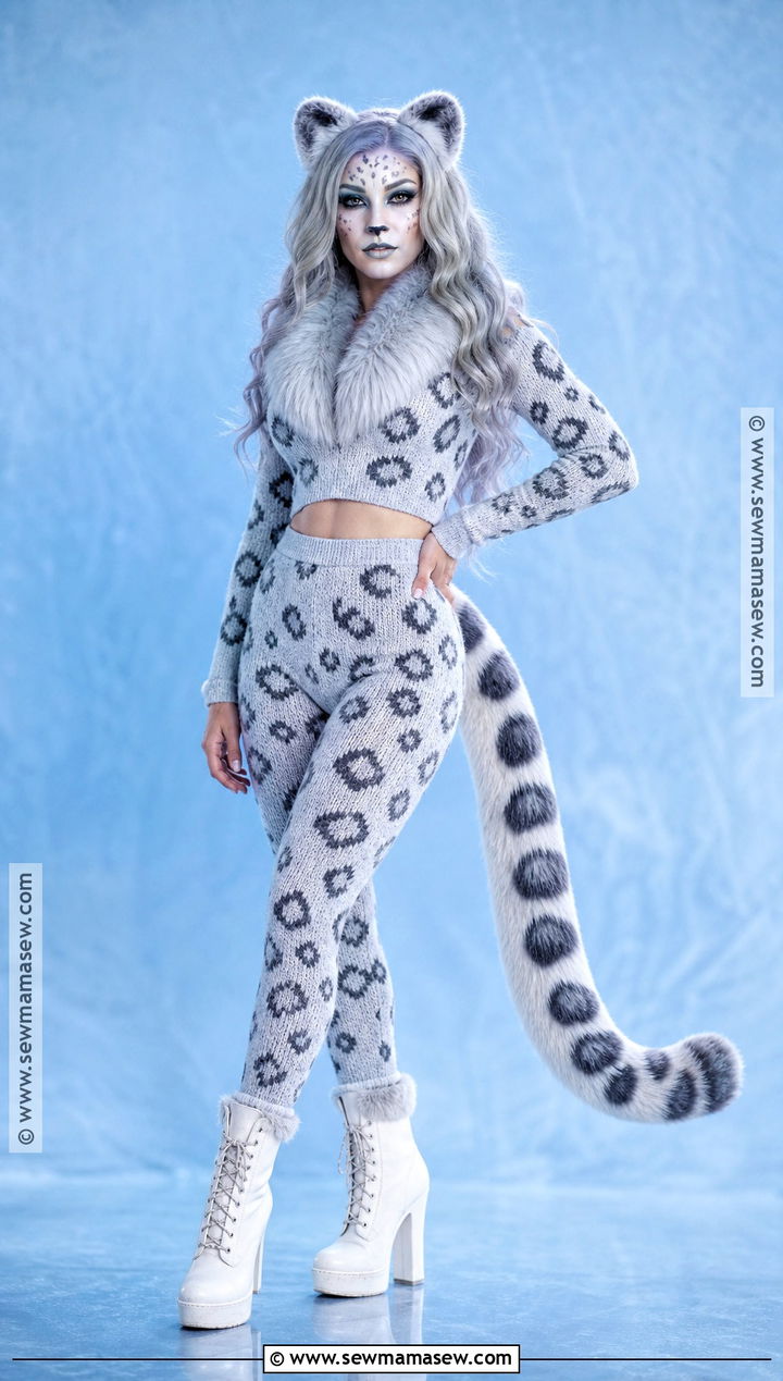 Snow Leopard Cat Costume - 30 Cat Halloween Costumes for Women