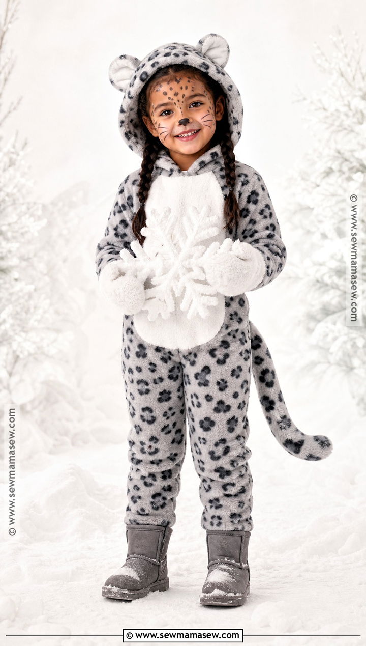 Snow Leopard Cat Costume - 30 cat costume ideas for kids