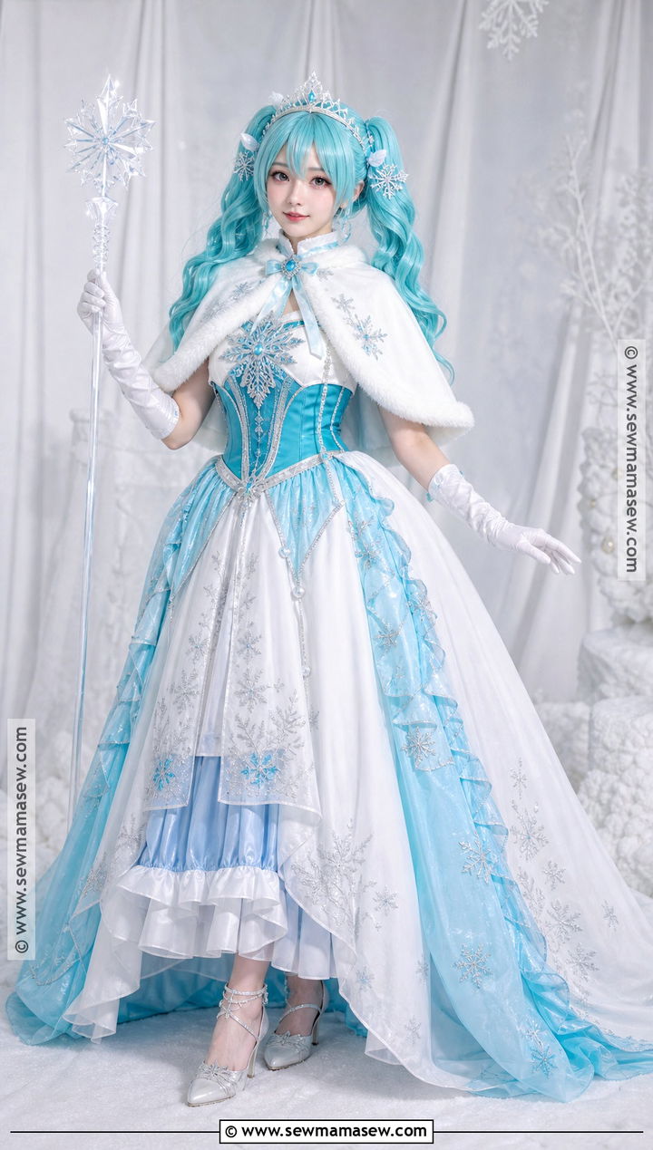 Snow Princess Miku Cosplay Costume - 45 miku cosplay ideas