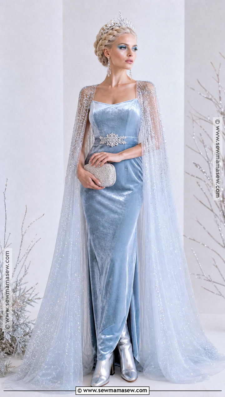 Snow Queen Costume With Crystal Details - 35 chic halloween costumes