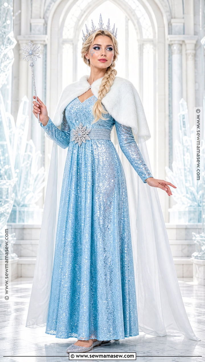 Snow Queen Halloween Dress - 30 halloween dress ideas