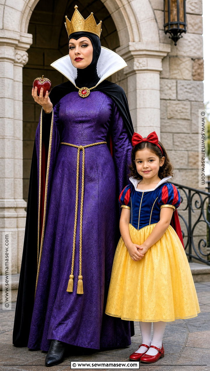 Snow White And Evil Queen Costume - 35 mommy and me halloween costumes