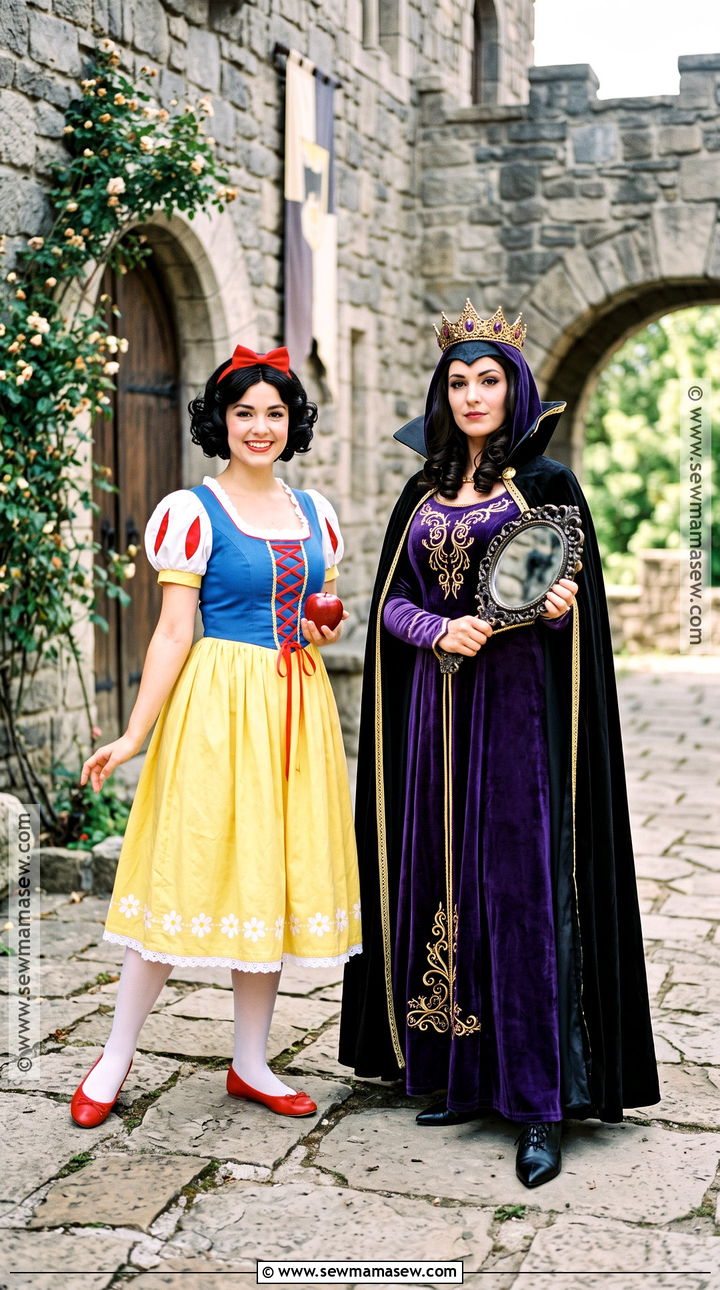 Snow White And Evil Queen Costume - 30 Brunette Duo Halloween Costumes