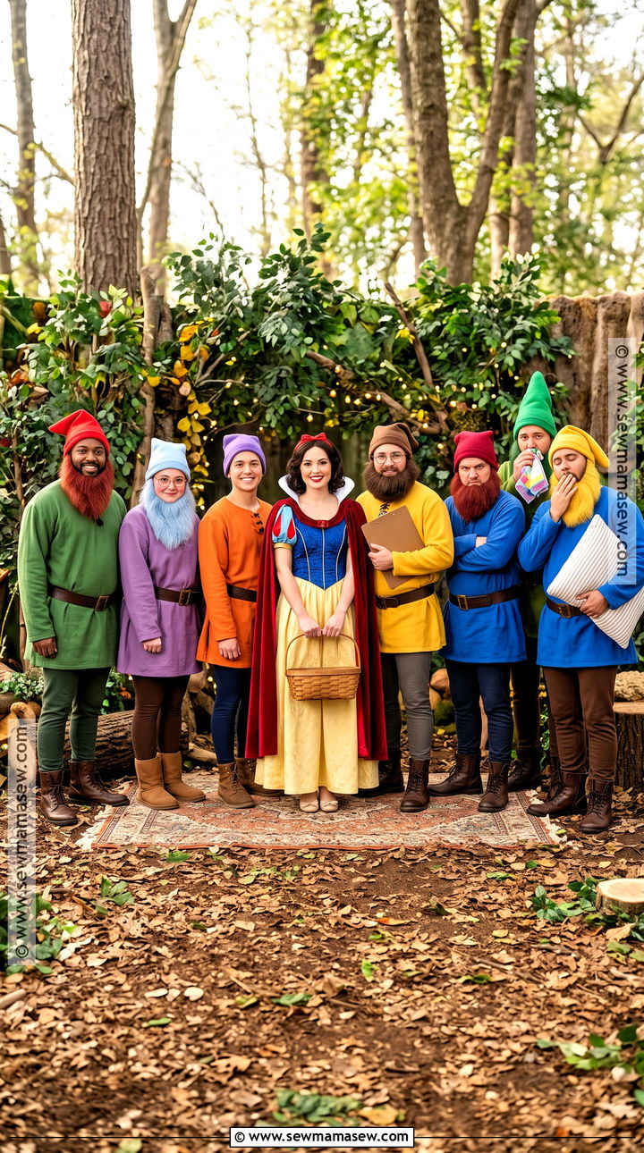 Snow White And Seven Dwarfs Disney Group Costume - 30 disney group costumes
