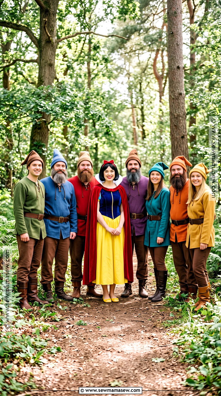 Snow White And Seven Dwarfs Group Costume - 40 snow white halloween costume ideas