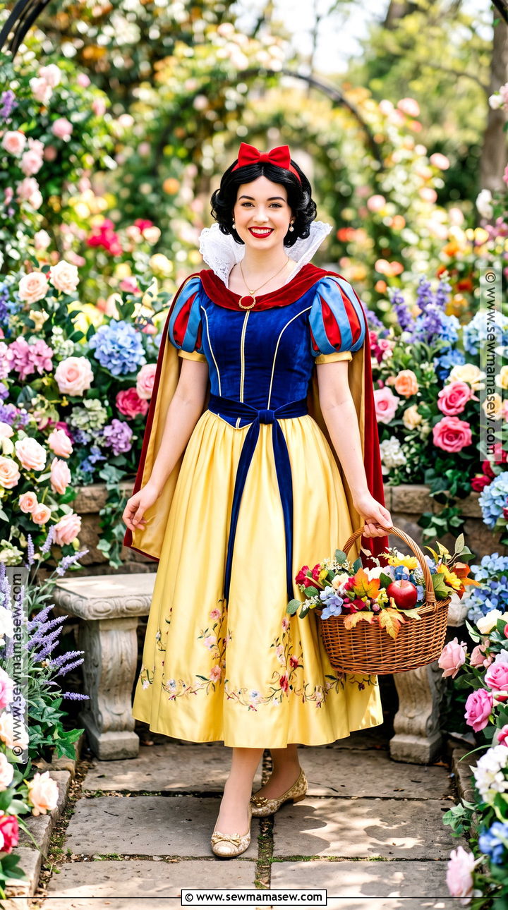 Snow White Cosplay With Blue Bodice Dress - 30 short hair cosplay characters ideas