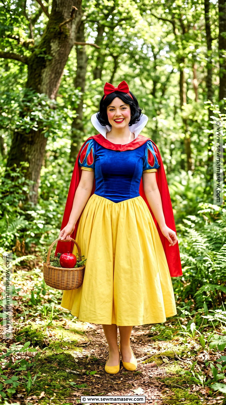 Snow White Costume With Blue And Yellow Dress - 30 Disney Characters Dress Up Ideas