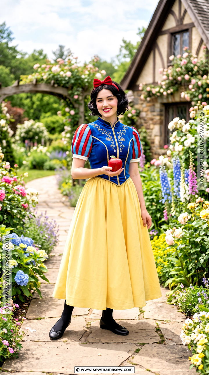Snow White Costume With Blue Top And Yellow Skirt - 30 halloween costumes modest
