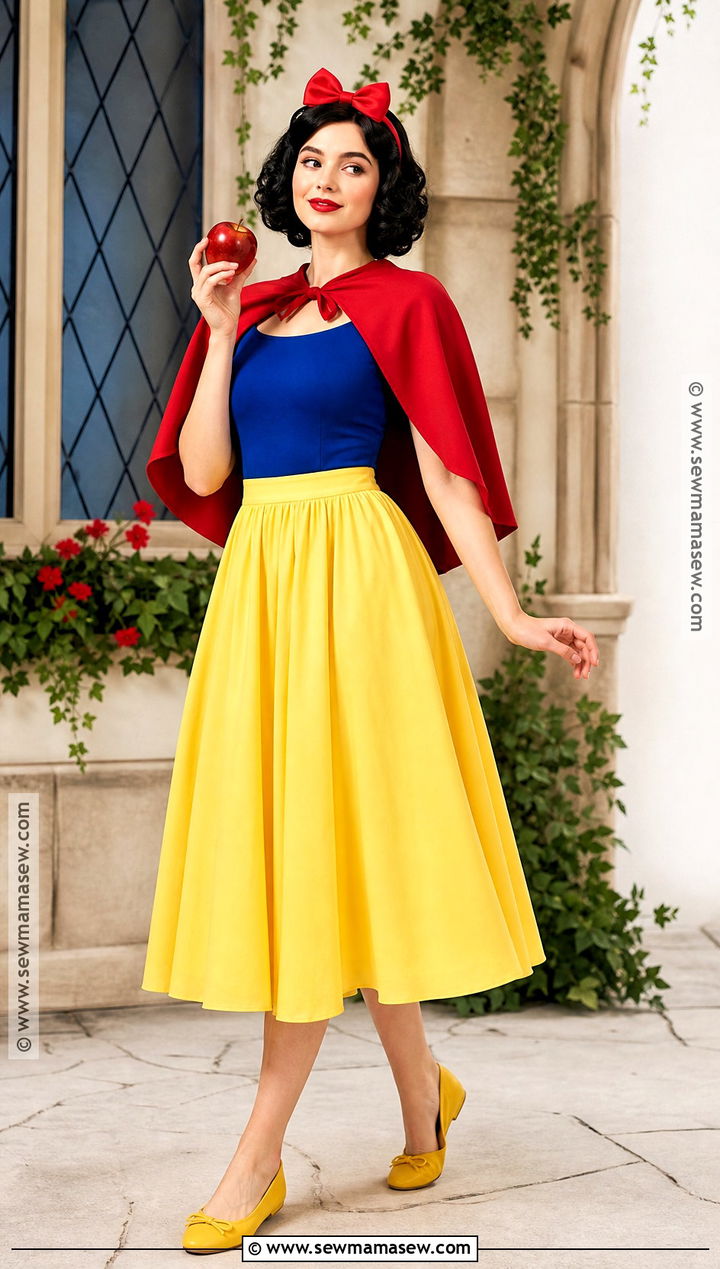 Snow White Costume With Red Bow - 35 halloween costumes one person
