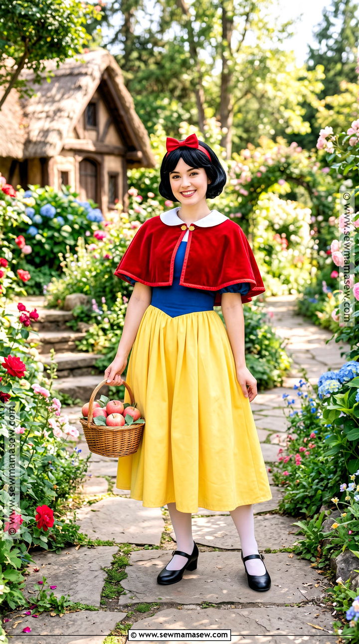 Snow White Costume With Short Black Bob - 30 halloween costumes short hair