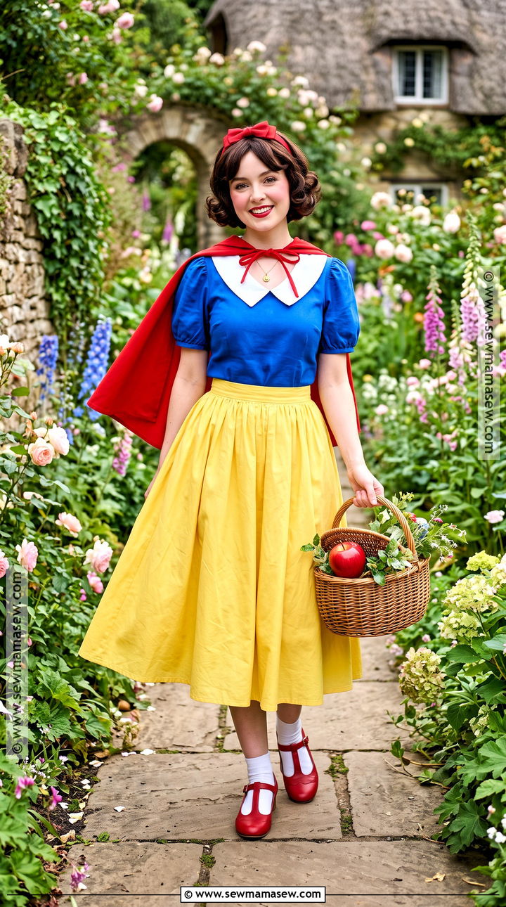 Snow White Costume With Short Brown Curls - 35 halloween costumes brown hair