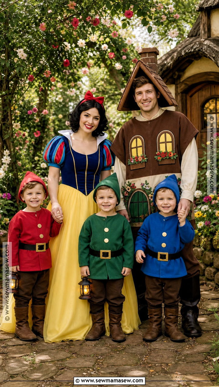 Snow White Cottage Family Costume - 30 snow white family costume ideas