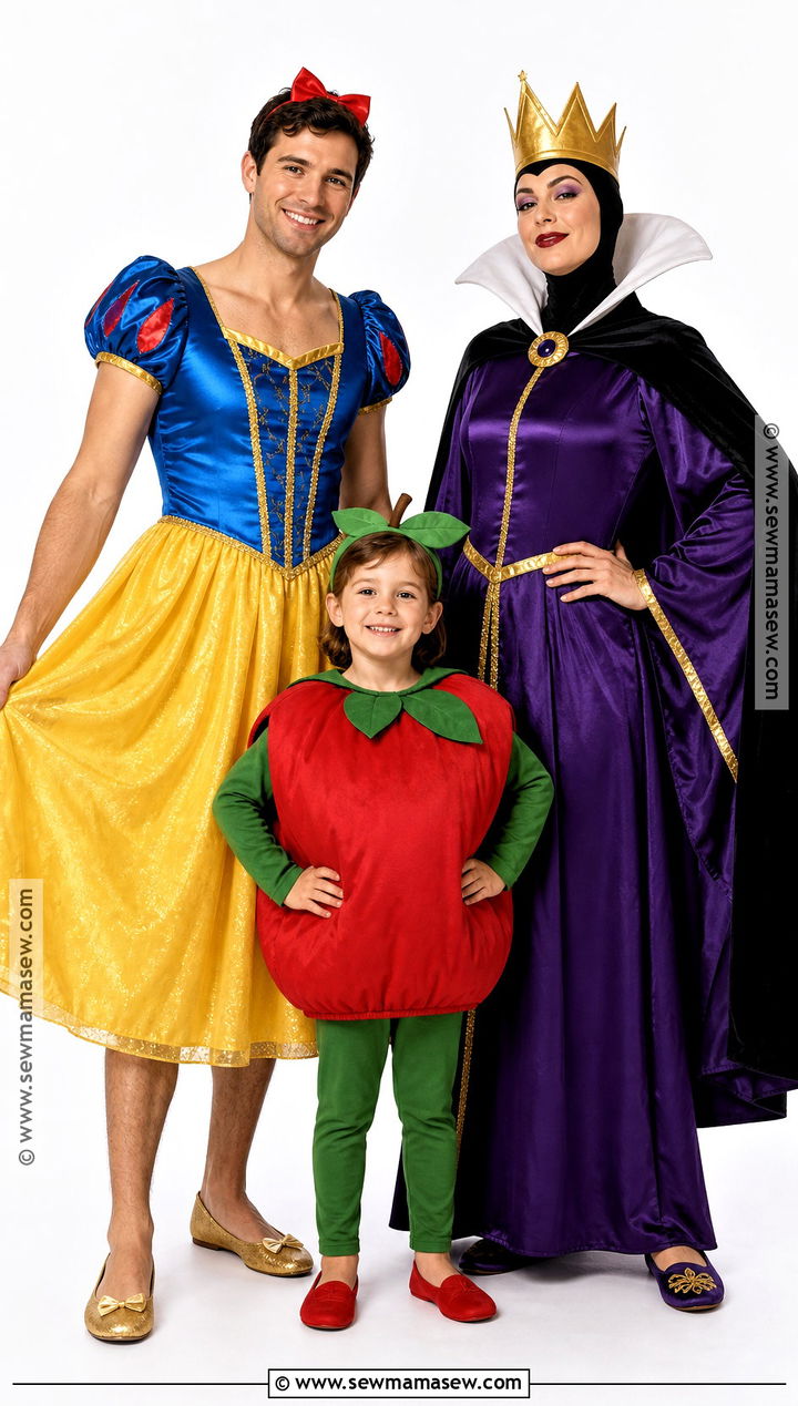 Snow White Evil Queen And Poison Apple Family Costume - 30 snow white family costume ideas