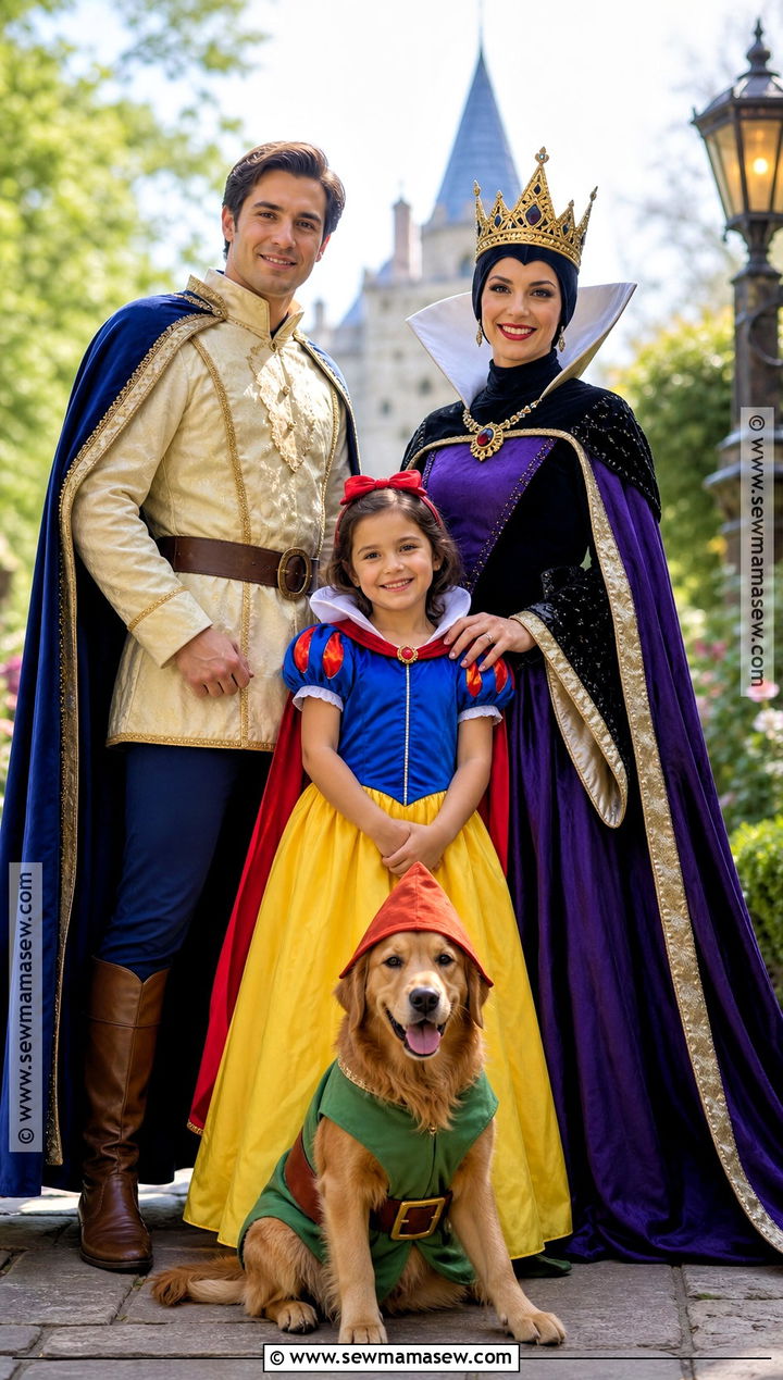 Snow White Family Costume With Dog Dwarf - 30 snow white family costume ideas