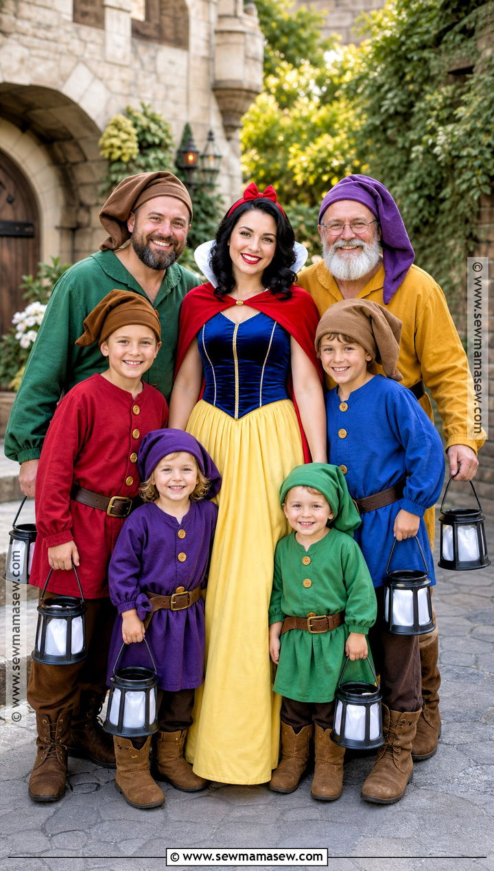 Snow White Family Of Seven Costume - 30 snow white family costume ideas