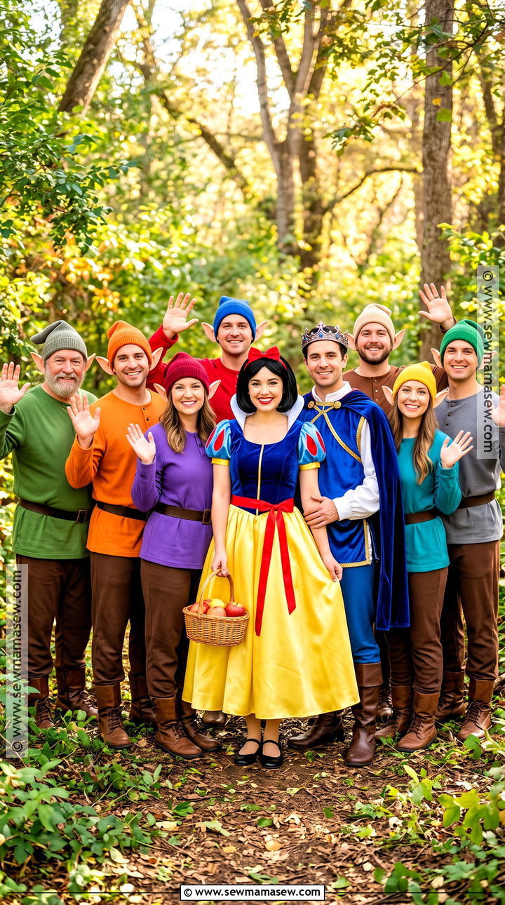Snow White Forest Group Costume - 30 disney princess group costumes