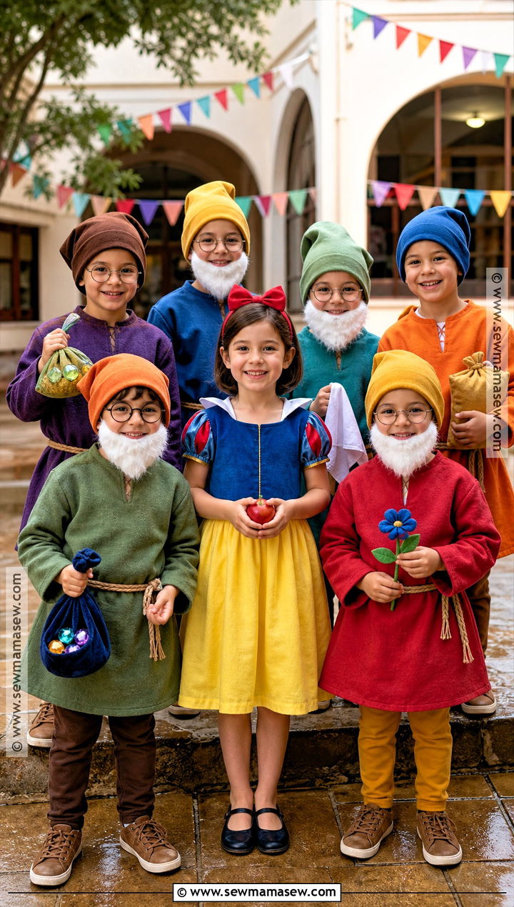 Snow White Kids Group Costume - 30 snow white and the seven dwarfs costumes