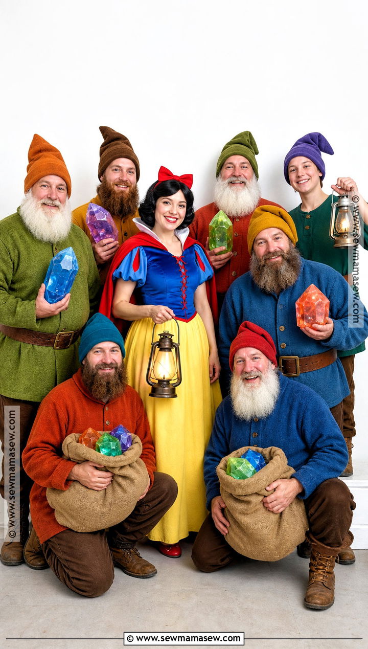 Snow White Mining Crew Family Costume - 30 snow white family costume ideas